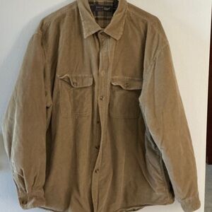 Arrow Blue Jeans Men's Tan Corduroy Shirt Jacket